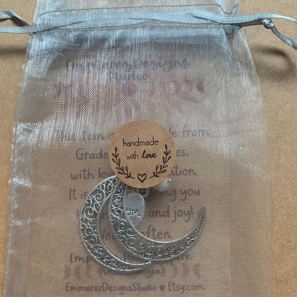 ✨NWT✨ Iridescent Fern Dangling Earring ✨Handmade✨ Artisan✨925 Silver Hooks - Picture 6 of 6